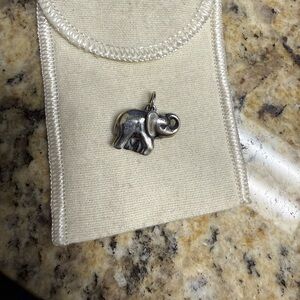 James Avery Silver Elephant Pendant